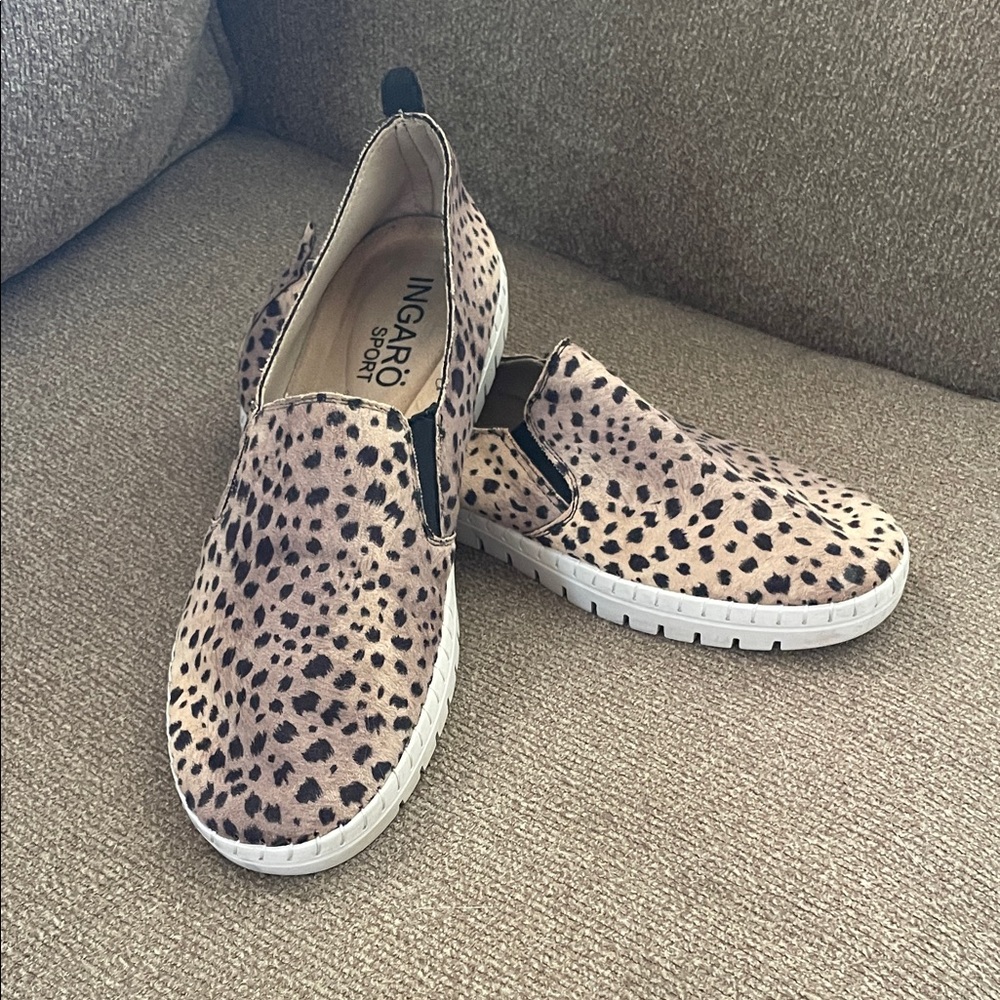 Ingaro Sport Leopard Print Women's Slip-On Sneakers